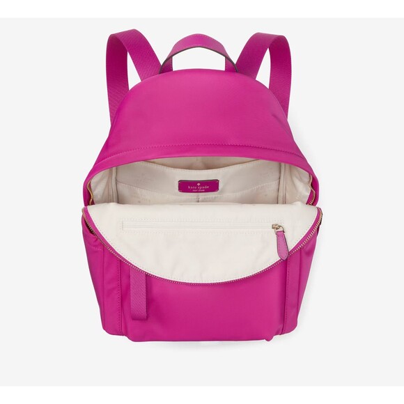 New Kate Spade Chelsea Medium Backpack Nylon Baja Rose - Picture 5 of 5